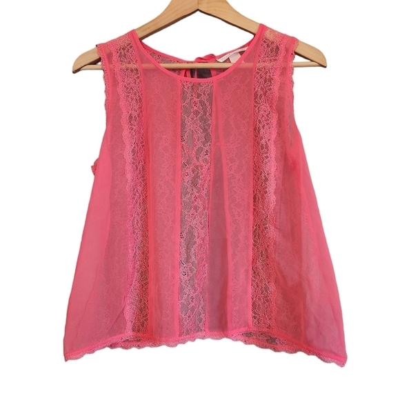 Victoria  Secret pink lace open back lingerie top - Picture 1 of 9